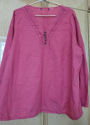 Блузка тоненький коттон р.58-60