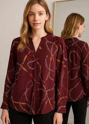 Блузка блуза нарядная длинный рукав размер xl (50)