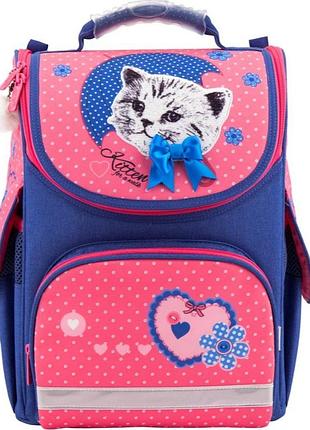 Каркасный рюкзак kite 501s.анатомическая спинка ergo kids с "дышащими" подушечками.размер: 26×13×34,вес: 920 г; объем: 11 л.