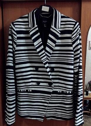 Лён/хлопок пиджак блейзер mango размер  м