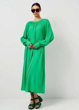 Натуральное свободное платье h&m