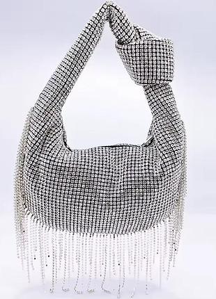 Сумка хоббо камні стрази