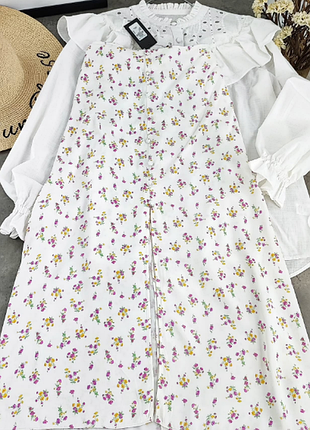 Нежная цветочная сатиновая юбочка primark