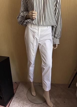 Білі бавовняні штани max mara, р. м