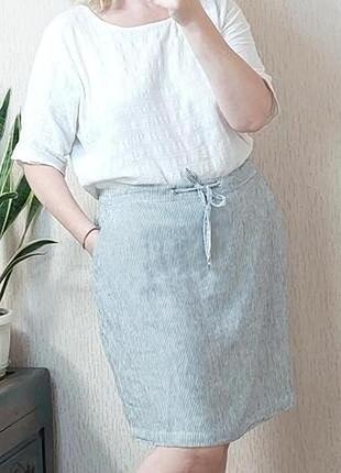 Юбка лен papaya