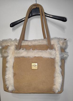 Зимний шоппер ugg с мехом