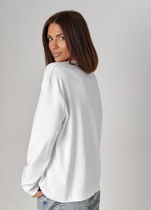 Жіночий трикотажний лонгслів loewe 2