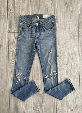 Джинси скіні рвані