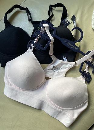 Бюстгальтер u.s. polo intimates l чорний та рожевий