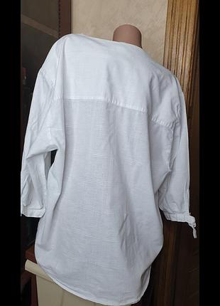 Блуза льон +котон 3