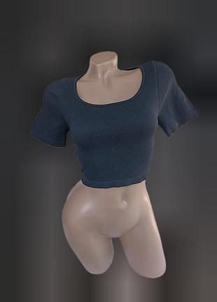 Футболка бесшовная в рубчик женская