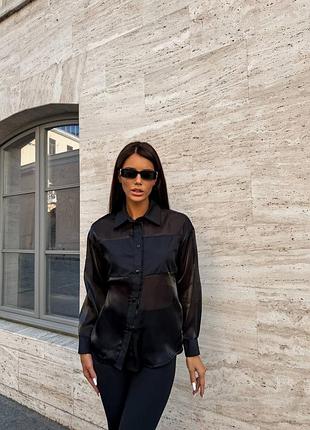 Женская стильная блуза из органзы.