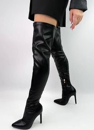 Високі ботфорти чулки панчохи на шпильці