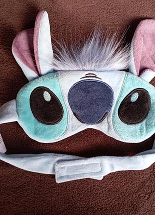 Маска мягкая для сну, stitch