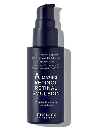 A‑mazing retinol retinal emulsion емульсія сироватка з ретинолом і ретиналем від бренду melumé melume