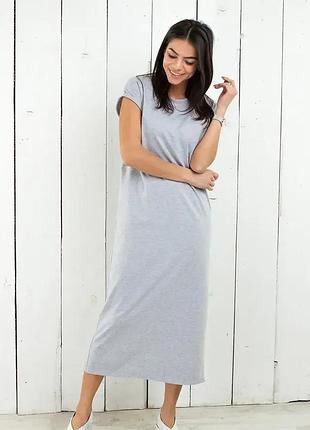 Платье-футболка, миди платье, платье оверсайз.