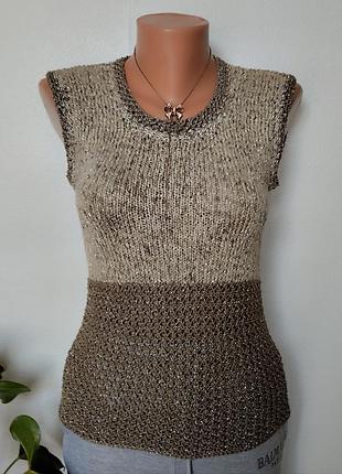 Кофточка майка вязаная ручная работа. распродаж! заказ от 100 грн!