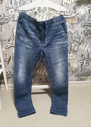 Мужские джинсы джогеры на резинке