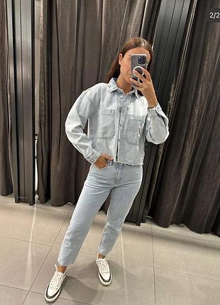 Джинсова куртка xs zara