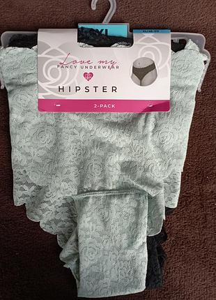 Трусы женские кружевные hipster, xl 48-50
