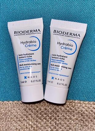 Bioderma hydrabio cream 💙 увлажняющий крем для сухой, чувствительной и обезвоженной кожи лица с гиалуроновой кислотой, франция 🇫🇷