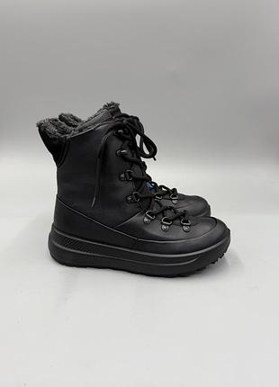 Шкіряні зимові чоботи ecco solice 33, 34, 36 р кожаные ботинки черевики