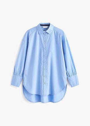 Хлопковая рубашка оверсайз