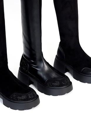 Ботфорти "linda" - високі стильні чоботи.код 25088,25089,25090