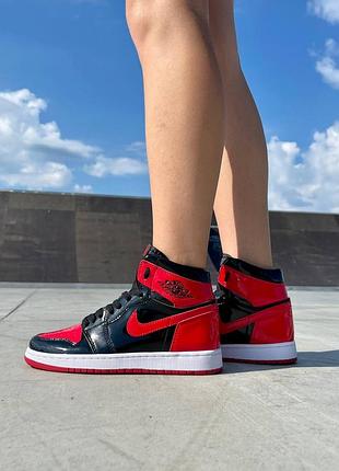 Nike air jordan 1 high og bred patent