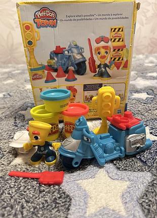 Набір play-doh поліцейський мотоцикл