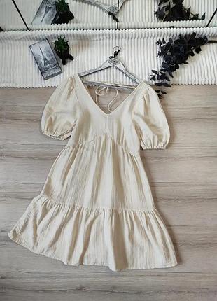Муслиновое хлопковое платье primark p xs