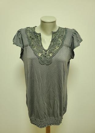 Гарна брендова трикотажна віскозна блузка