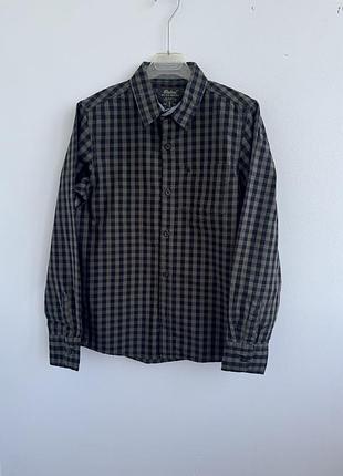 Сорочка у клітинку в кольорі хакі