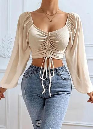 Жіноча блуза з довгим рукавом