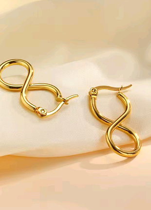 Серьги бессонность, 8, медзолото