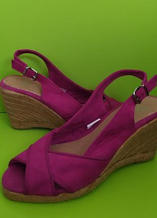 Малинові фуксія босоніжки еспадрильї f&amp;f, 4/37