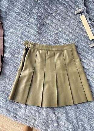 Міні спідниця з еко шкіри