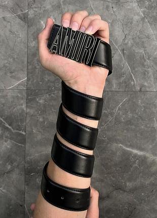 Ремень амірі  пряжка з логотипом.стильно виглядає с джинсами