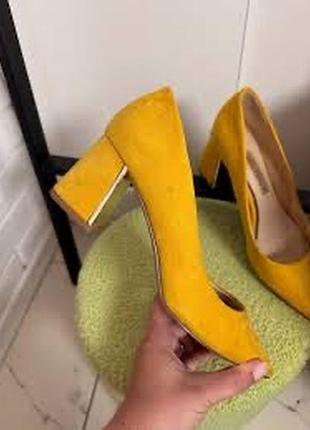 Туфли замшевые лодочки размер 38 zara