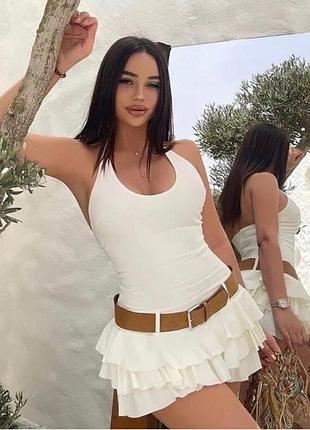 Літня жіноча сукня з поясом