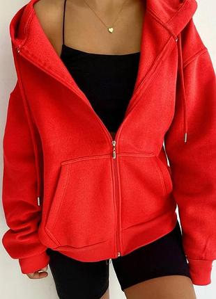 Тепла худі на флісі ❤️‍🔥 худи оверсайз на молнии ❤️‍🔥 кольори ❤️‍🔥супер цена