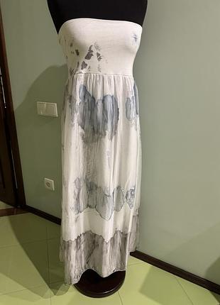 Шелковая юбка в пол