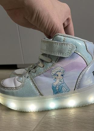Високі кросівки для дівчинки frozen