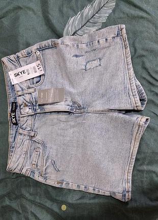 Шорты джинсовые голубые