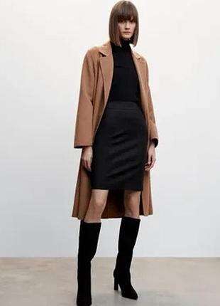 Черная юбка карандаш mango