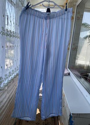 Піжамні атласні штани h&m розмір л-50-52р!