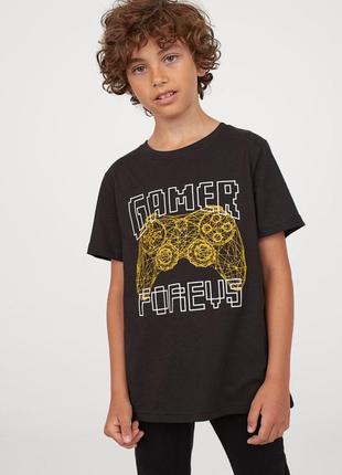 Комплектом три футболки геймер на мальчика h&m3 фото