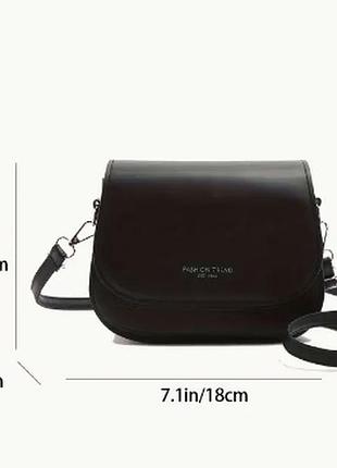 Сумочка чорна через плече 2