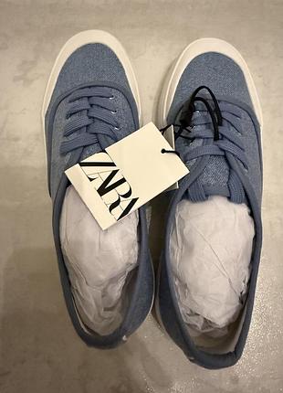 Джинсові кеди від zara 39 розмір 25 см нові 7