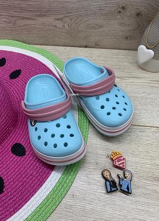 Стильные детские кроксы crocs crocband kids 204537-4s3